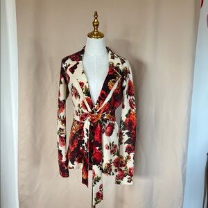 Anthropologie Miss Rosie sweater with Tie Belt